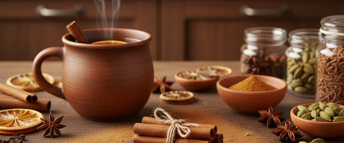 Чашка для чаю з корицею