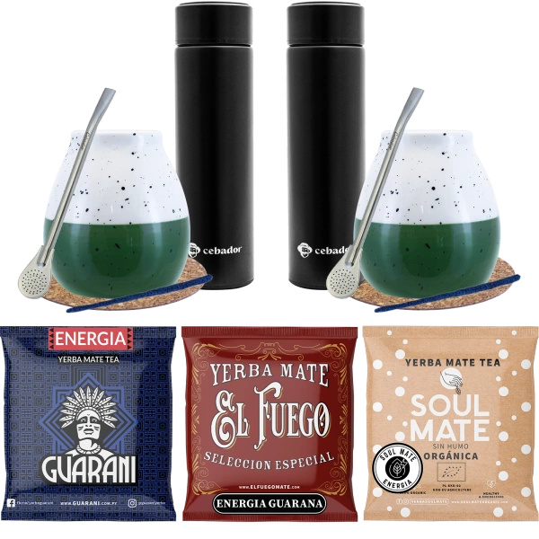 Стартовий набір Yerba Mate Термос 3х50г для пари