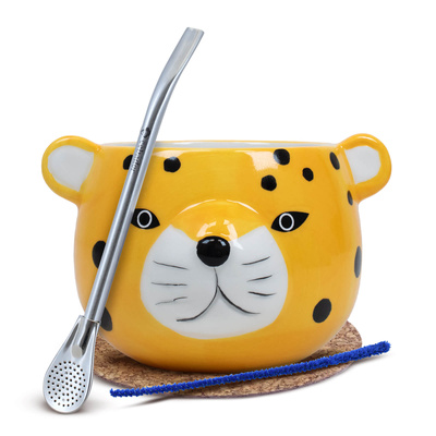 Набір Yerba Matero Gourd Gatito Bombilla