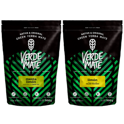 Verde Mate Green Limon 500 г + Verde Mate Green Menta Limon 500 г