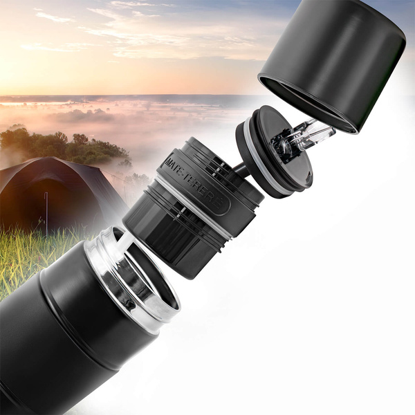 Yerbomos XL ALL IN ONE - 750 мл - Посудина, термос і бомбілья в одному флаконі (чорний)