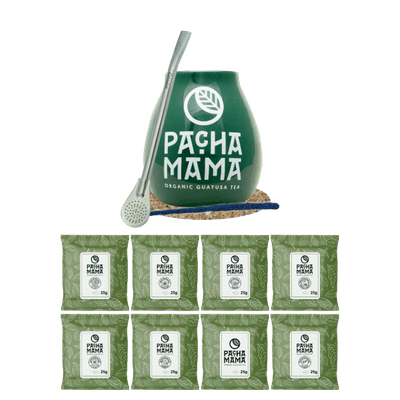 Набір Guayusa Pachamama: зразки 8x25g + Калабаш + Бомбілла
