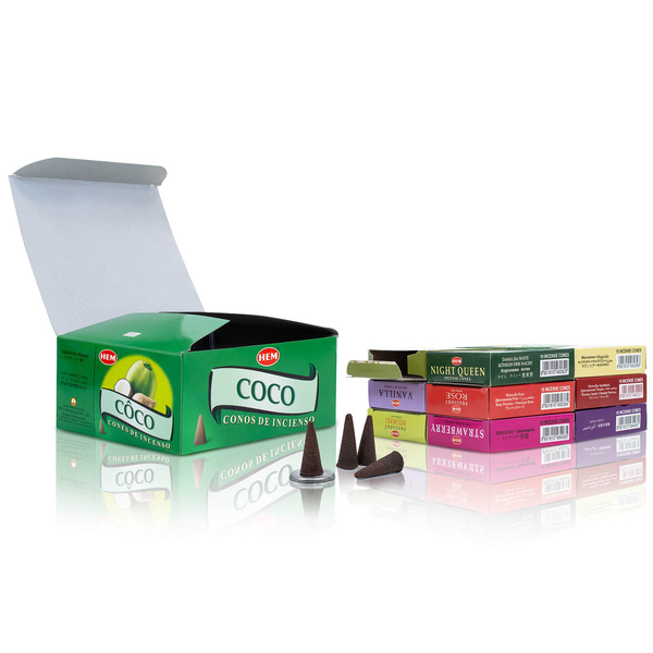 Конуси благовоній HEM – мікс із 12 ароматів