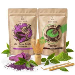 Набір для кольорового Matcha Latte: Matcha + Purple Matcha + аксесуари