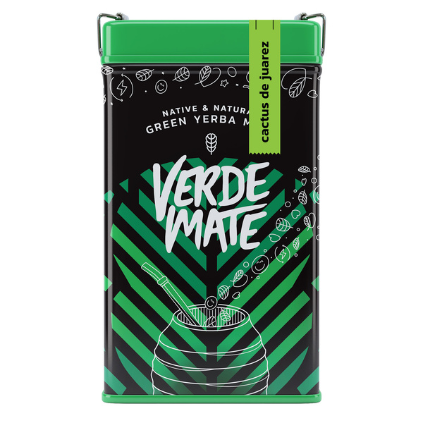 Yerbera – Металева банка + Verde Mate Green Cactus de Juarez  0,5 кг