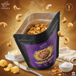 Nustino Crunch – смажені горіхи кеш'ю – Golden Salted Butter 200 г