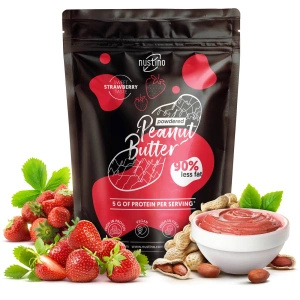 Набір арахісової пасти в порошку Nustino: Classic + Strawberry 2x400г