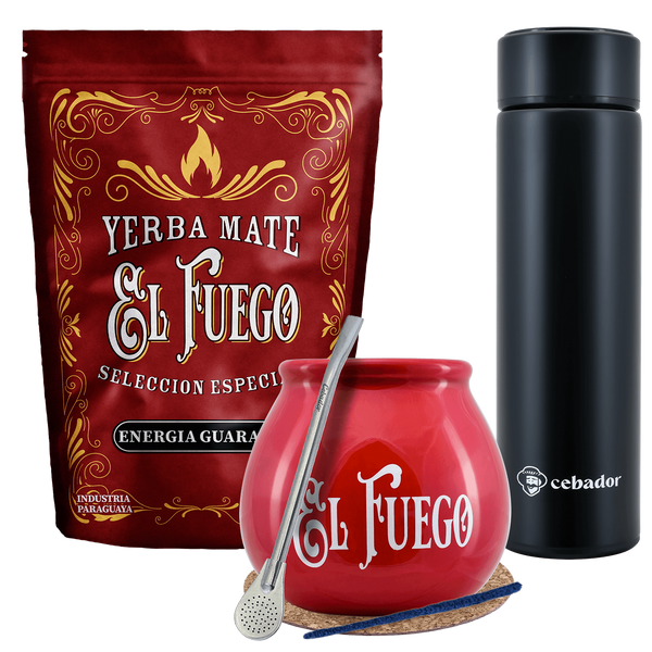 Набір термосів калабаш Yerba Mate El Fuego MOC 500г