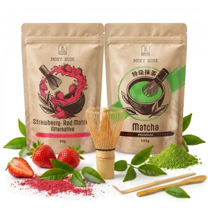 Набір для кольорового Matcha Latte: Matcha + Red Matcha + аксесуари