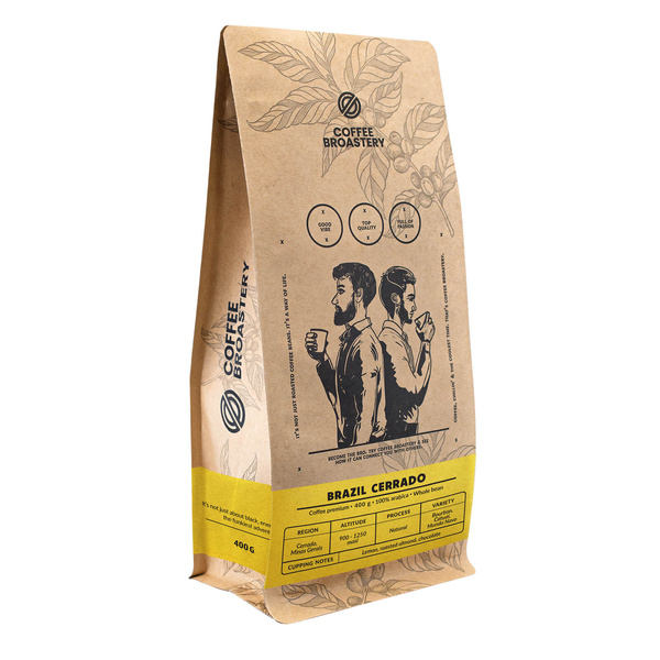 Кавові зерна Coffee Broastery - Brazil Cerrado Premium 400 г