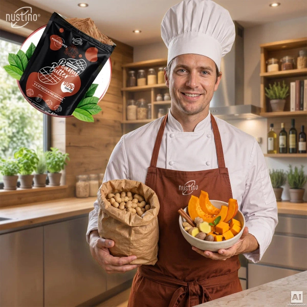 Nustino – Арахісове масло в порошку – Pumpkin Spice (без додавання цукру) 400 г