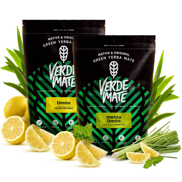 Verde Mate Green Limon 500 г + Verde Mate Green Menta Limon 500 г