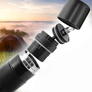 Yerbomos XL ALL IN ONE - 750 мл - Посудина, термос і бомбілья в одному флаконі (чорний)