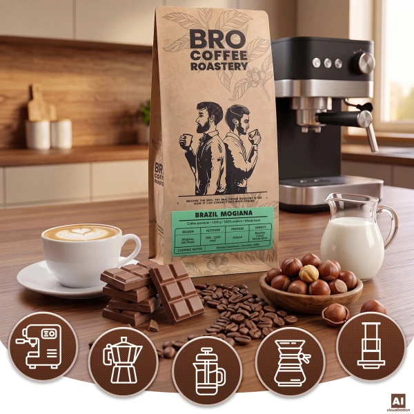 Кавові зерна Bro Coffee Roastery – Brazil Mogiana Premium 1 кг