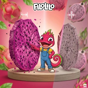 FiloLilo – Ліофілізований драгонфрут (скибочки) 20 г