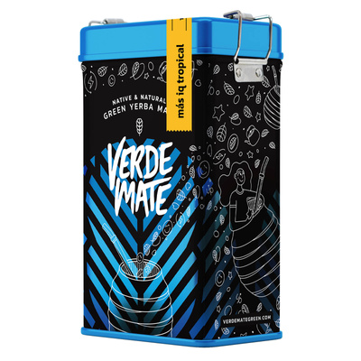 Yerbera – Металева банка + Verde Mate Green Más IQ Tropical  0,5 кг