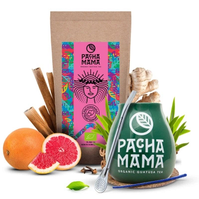 Набір аксесуарів Чай Гуаюса Pachamama 100г