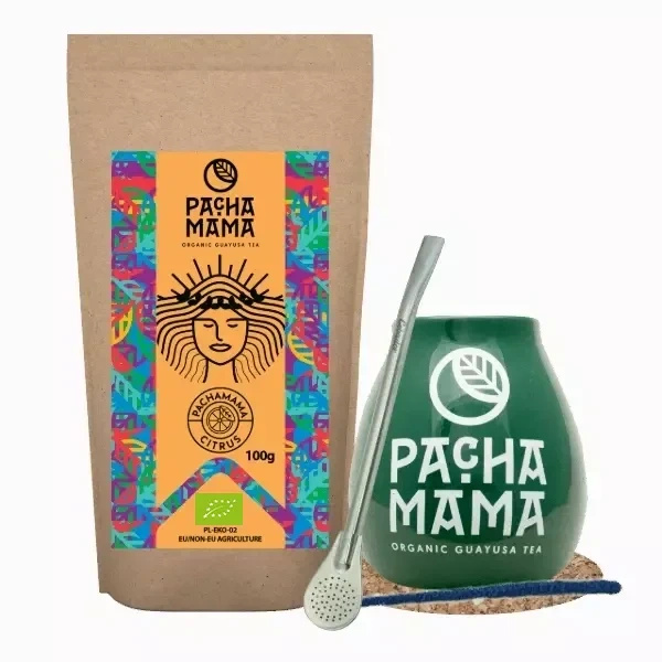 Набір Guayusa Pachamama Citrus 100г + Калабаш + Бомбілла