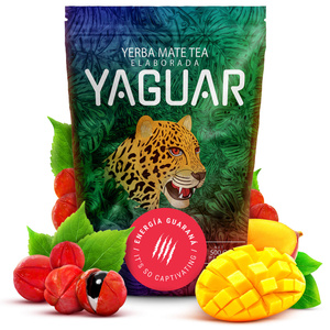 Набір Єрба Мате Yaguar 500г 0,5кг Yerbomos XL + Калабаш + Бомбілла
