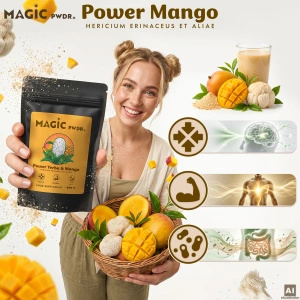 Magic Pwdr – Power Yerba & Mango – Focus & Gut Blend 400 г