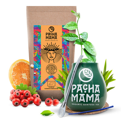 Набір Guayusa Pachamama Citrus 100г + Калабаш + Бомбілла
