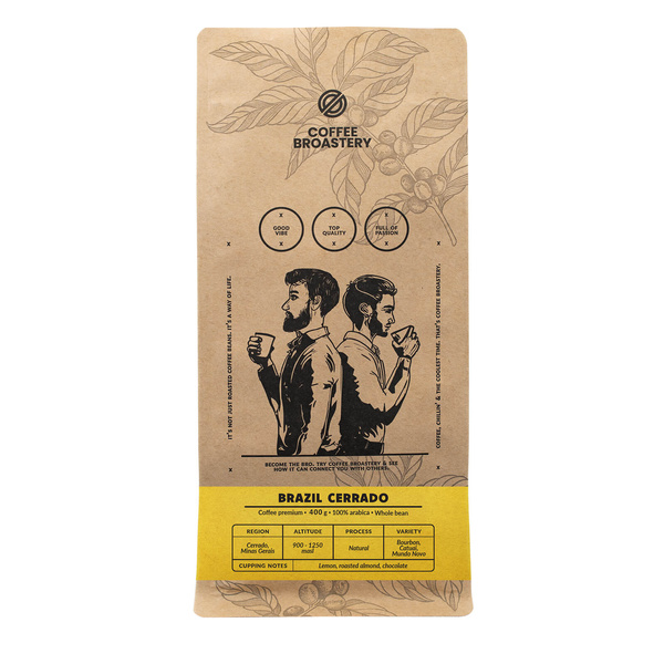 Кавові зерна Bro Coffee Roastery - Brazil Cerrado Premium 400 г