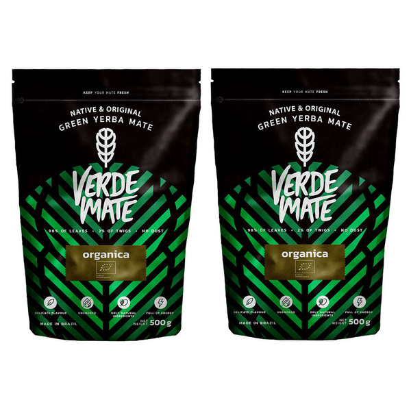2 x Verde Mate Green Organica 0,5 кг (1 кг)
