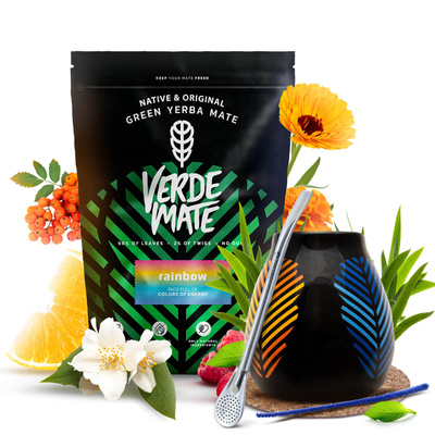 Набір Єрба Мате Verde Mate 400г 0,4кг Калабаш + Бомбілла