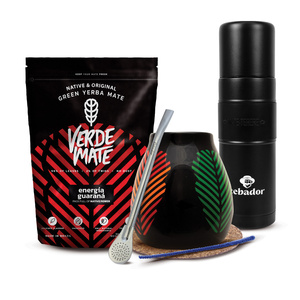 Набір Єрба Мате Verde Mate 400г 0,4кг Yerbomos XL + Калабаш + Бомбілла