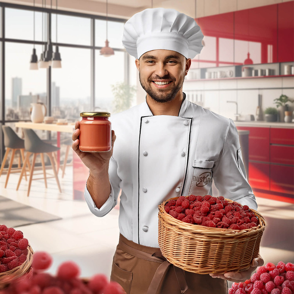 Набір арахісової пасти в порошку Nustino: Raspberry + Salted Caramel + Matcha 3x400г
