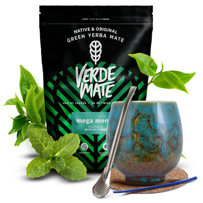 Набір Єрба Мате Verde Mate 500г 0,5кг Калабаш + Бомбілла