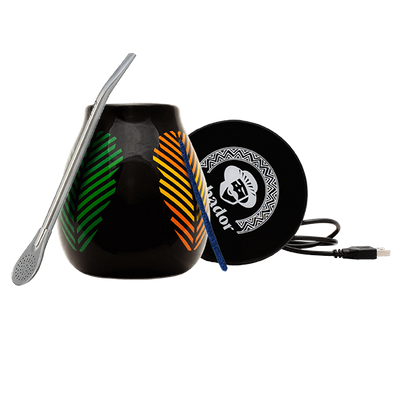 Набір Аксесуарів для Єрба Мате: USB-підігрівач для чашки + Калабаш + Bombilla