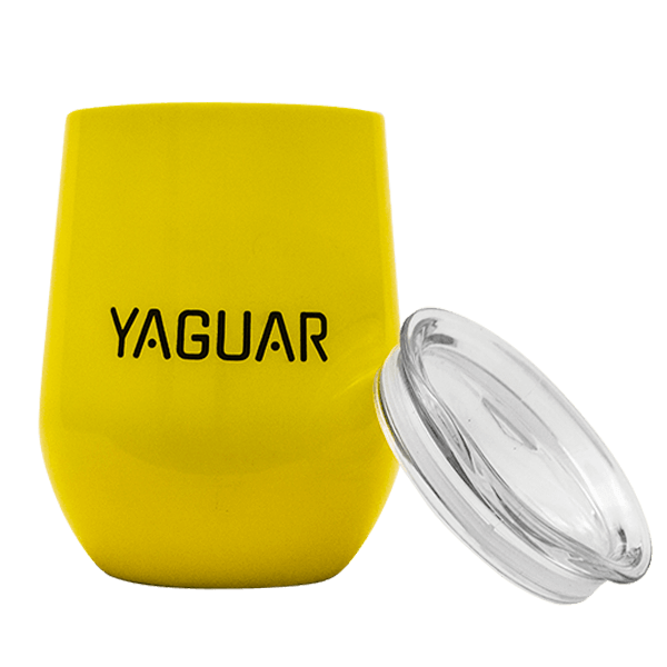 TermoLid – термокухоль для йерба мате з кришкою – Yaguar (жовтий) – 350 мл