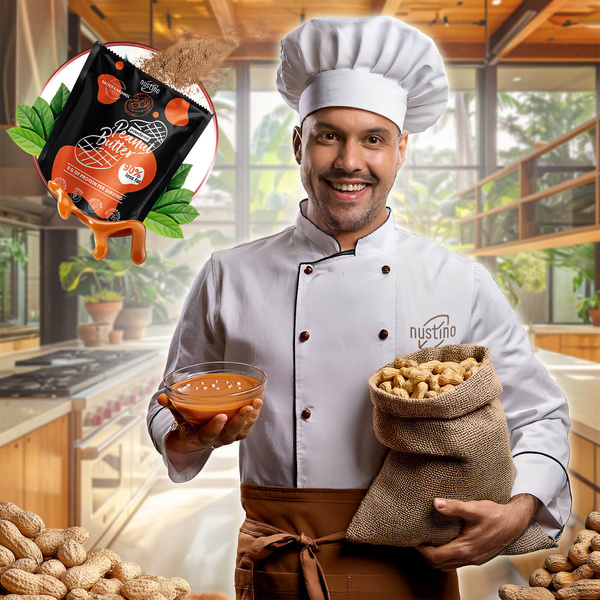 Nustino – Арахісове масло в порошку – Salted Caramel (без додавання цукру) 400 г