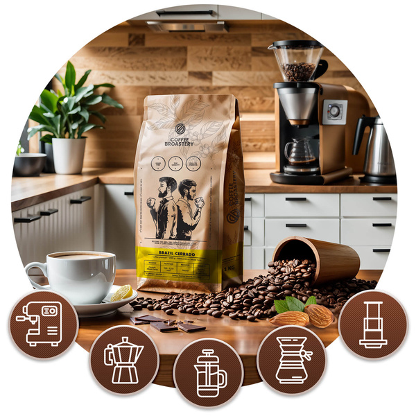 Кавові зерна Coffee Broastery - Brazil Cerrado Premium 400 г