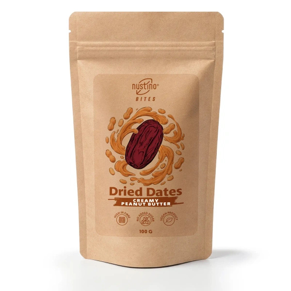 Nustino Bites – Сушені Фініки – Creamy Peanut Butter 100 г