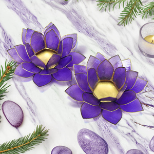 Підсвічник "Lotus Flower" - темно-фіолетовий