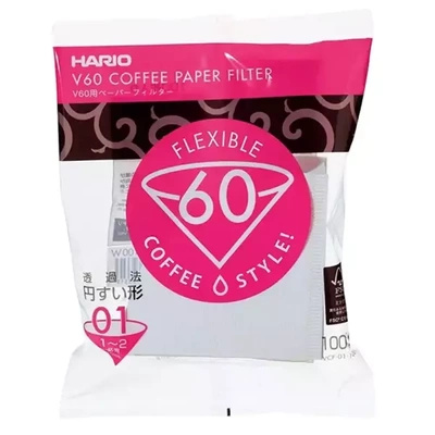 Паперові фільтри для крапельниці Hario V60-01 (100 шт.)
