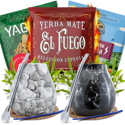 Набір Yerba Mate Energia для двох Калабаш Bombilla