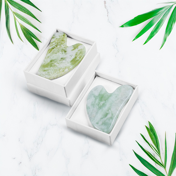 Масажний камінь Гуа Ша (Gua Sha) - жадеїт