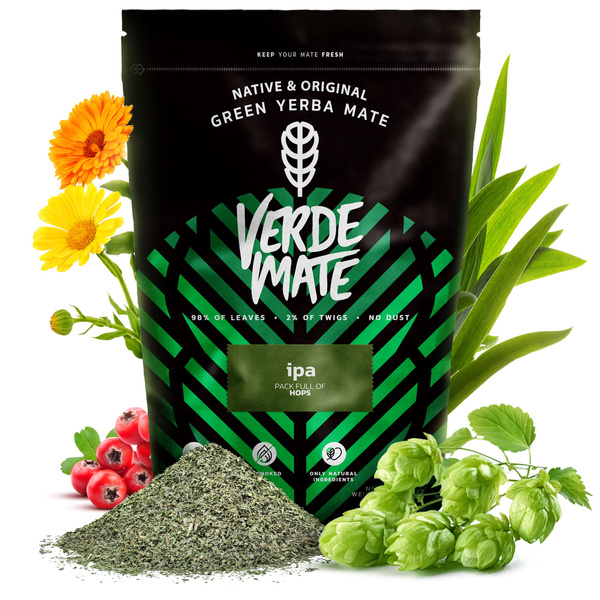 Набір Єрба-Мате Verde Mate IPA 500г 0,5кг Yerbomos + Калабаш + Бомбілла