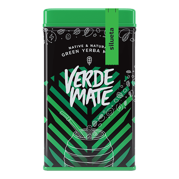 Yerbera – Металева банка + Verde Mate Green Silueta  0,5 кг