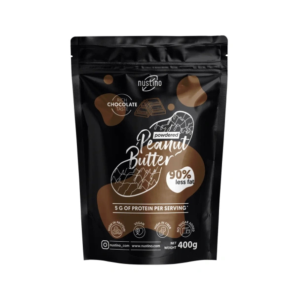 Набір арахісової пасти в порошку Nustino: Classic + Chocolate 2x400г