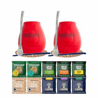 Набір Єрба-Мате 10x50г 2x Калабаш + 2x Бомбілла