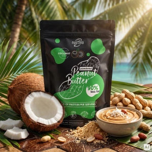 Nustino – Арахісове масло в порошку – Coconut (без додавання цукру) 400 г