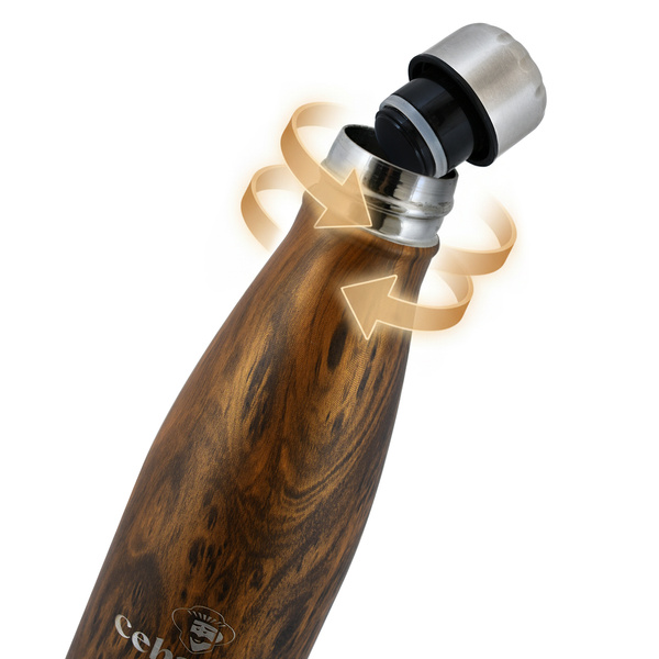 Термобутилка Cebador 500 мл – колір дерева