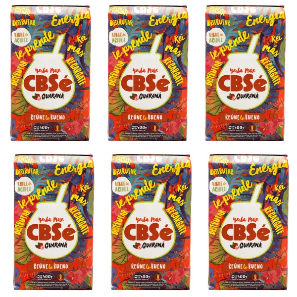 Йерба Мате CBSe Energia з гуараною 6x500г (3кг)