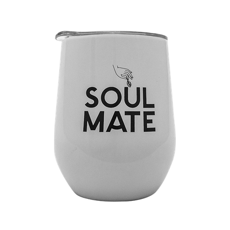 TermoLid – сталева посудина з кришкою  – Soul Mate  (біла) – 350 мл