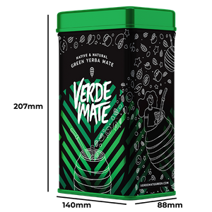 Yerbera – Металева банка + Verde Mate Green Menta Limón  0,5 кг