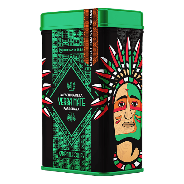 Yerbera – Металева банка + Guarani Naranja 0,5 кг